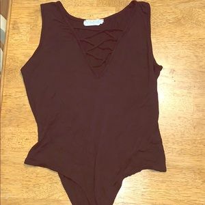 Criss-Cross Tank Bodysuit